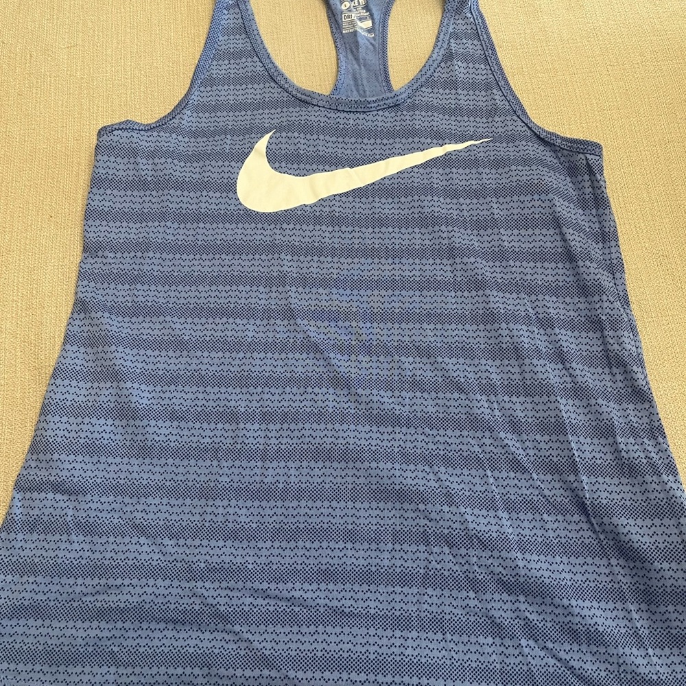Nike Navy and Cream Racerback Tank